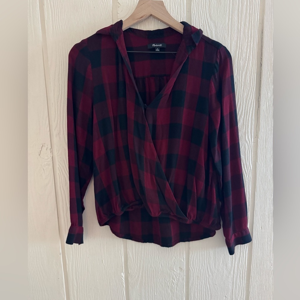 Collared Flannel Women’s Top